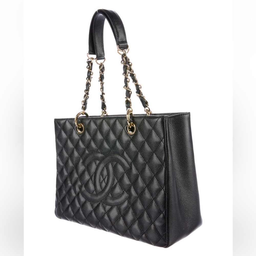 Chanel Black Caviar GST Tote Bag Tote Skin